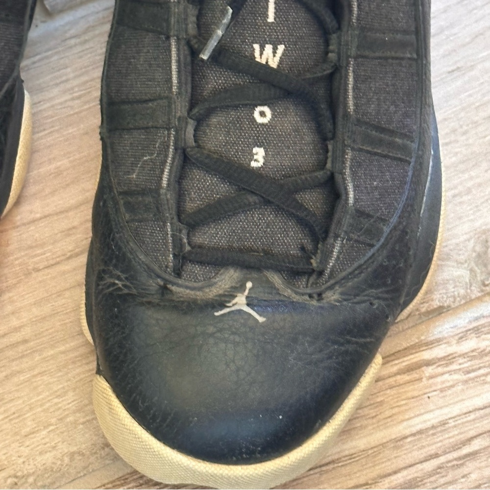 Nike Air Jordan 6 Rings Mens Size 10 Black Shoes 322992-021 2016 - Picture 3 of 12